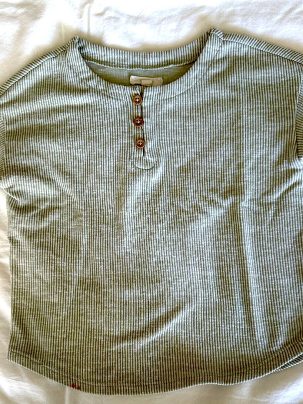 Greyson Collective Toddler Henley Tee, Pale Sage, Size 4T